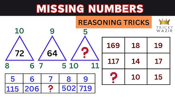 ♨️REASONING TRICKS IN TAMIL|MISSING NUMBERS| For TNPSC, TNUSRB, RRB, SSC FOR ALL COMPETITIVE EXAMS