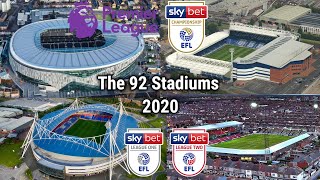 All 92 English Football League Stadiums 2020!