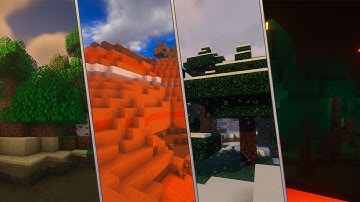 all minecraft biomes with shaders