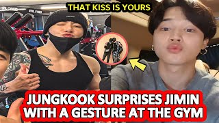 ๐ A little KISS for you? ๐ณ โ JUNGKOOK surprises JIMIN at the GYM ๐