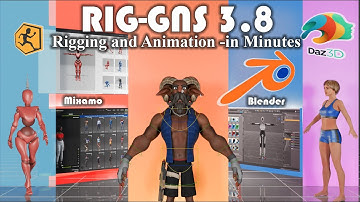 Rig-GNS 3.8: Powerful Blender Addon for Rigging and Animation in Minutes!