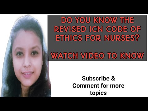 Video: Wat zijn de internationale code voor verpleegkundige ethiek?