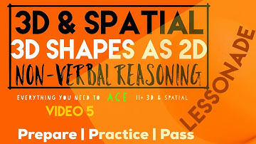 11 Plus Non Verbal Reasoning - 3D & Spatial (3D Shapes As 2D) walkthrough | Lessonade