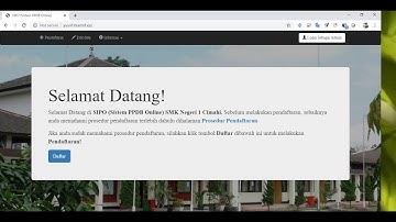 Demonstrasi Web PPDB Online CodeIgniter| YUSUF ISCHAK MAULANA