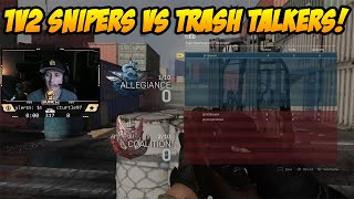 1v2 Snipers vs Trash Talkers! - Cod MW