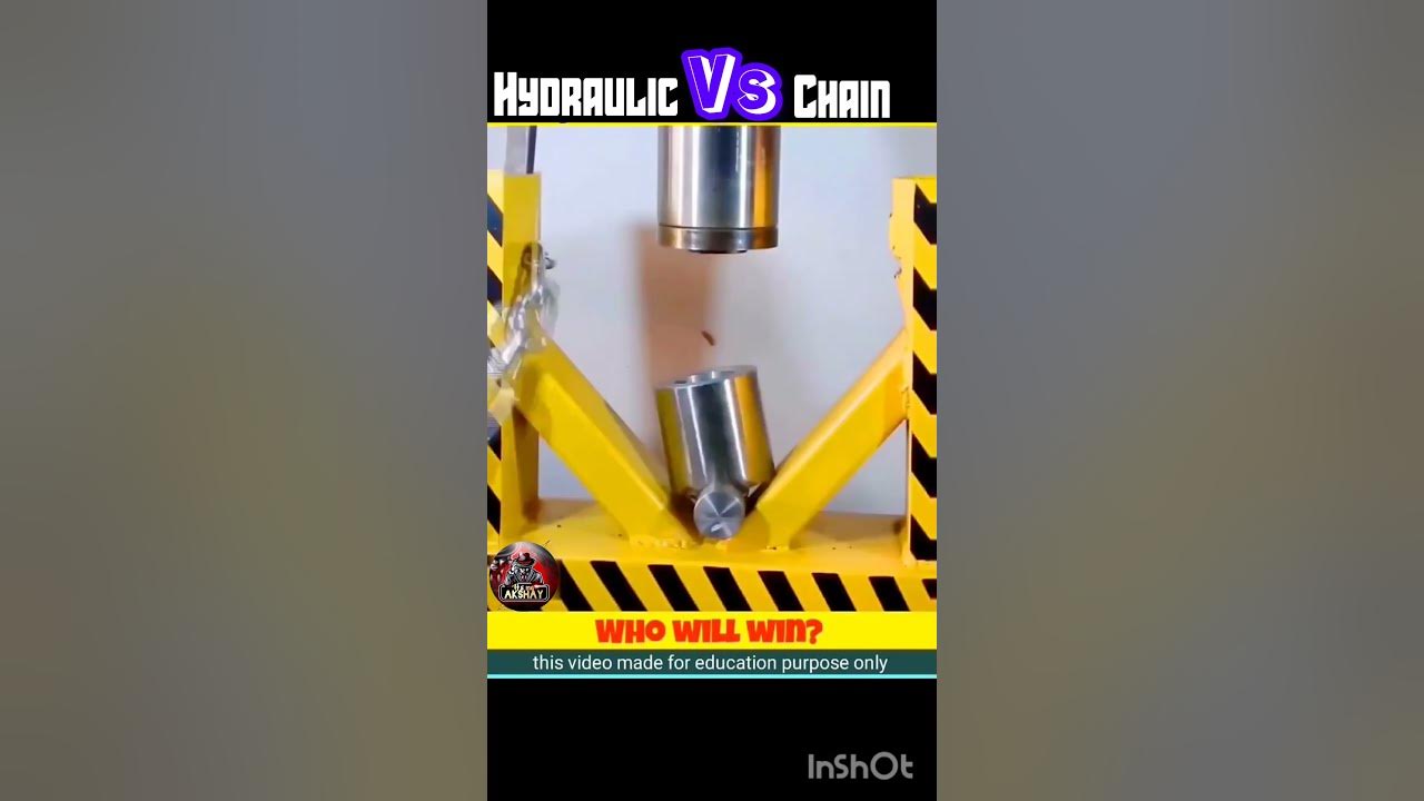 Hydraulic press vs Chainhydraulicpress gamers malayalam 