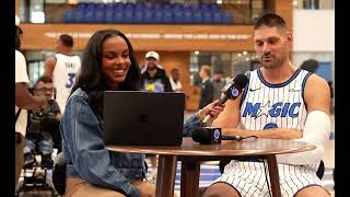 Nikola Vucevic says “it feels great to be back” Magic Media Day interview with Kendra Douglas