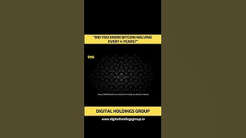 Bitcoin Halving Every 4 Years #DHG  #bitcoin #digitalholdingsgroup #BTC #halving #halvingbitcoin
