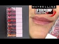 Maybelline lifter plump glosses  swatches  review
