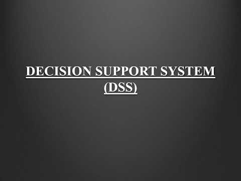 Decision Support SystemDSS  Business Intelligence