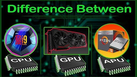 Difference Between CPU , GPU And APU {Hindi}