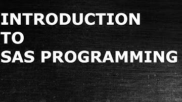 SAS Programming|Introduction to SAS