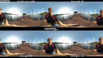 CyberLink PowerDirector 16 Software Stabilization for 360° Videos Strength Comparison Test