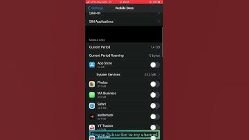 How to turn on/off all application data usage on iPhone 7plus