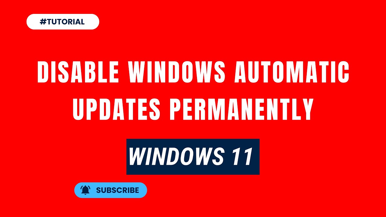 How to Disable Windows Automatic Updates on Windows 11 Permanently ...