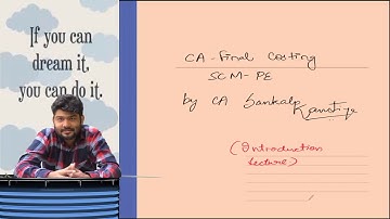 CA FINAL COSTING SCMPE FULL ENGLISH REGULAR NEW BATCH Day 1, Part 1 by CA SANKALP KANSTIYA