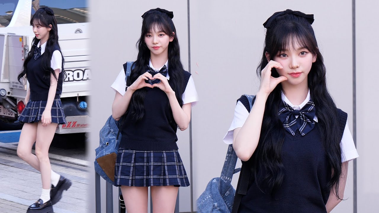 스쿨룩 에스파 카리나 직캠 (aespa KARINA)｜아는형님 출근길｜230601