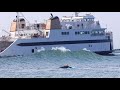 Biggest Ferry Wave Yet!? in Nantucket!