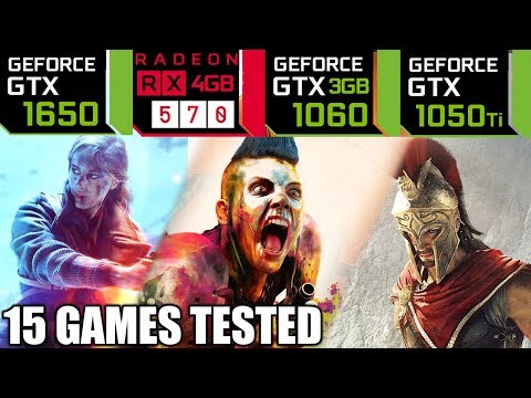 GTX 1650 vs RX 570 vs GTX 1060 3gb vs GTX 1050 ti - 15 Games Tested - Mid 2019