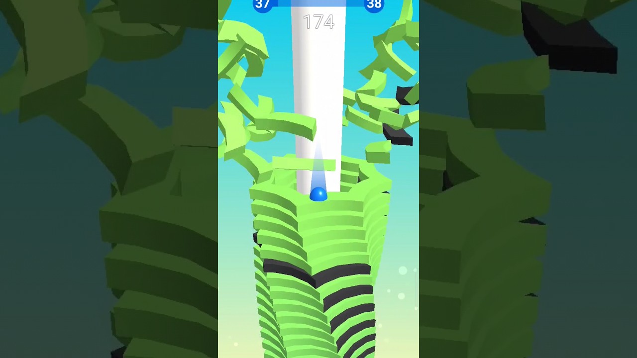 stackball gameplay | stack ball neg game satisfying