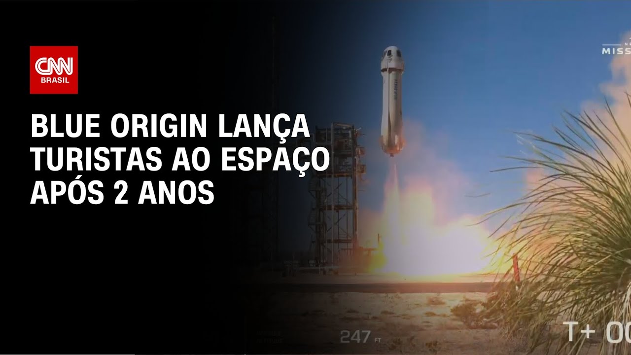 Blue Origin lança turistas ao espaço após 2 anos | AGORA CNN