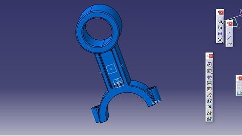 "Mastering the Art of Connecting Rod Shaft Design in CATIA V5!"#catia @Free_cad_tutorial  #designtutorial