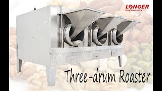 Three-drum Roaster/Almond/Peanut/Sunflower Roasting Machine