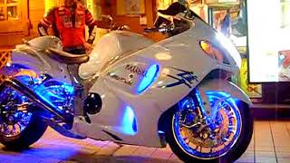 カスタム ネオン管 原付)息子のライブディオZXにLEDネオンを取り付けてみたよ - YouTube