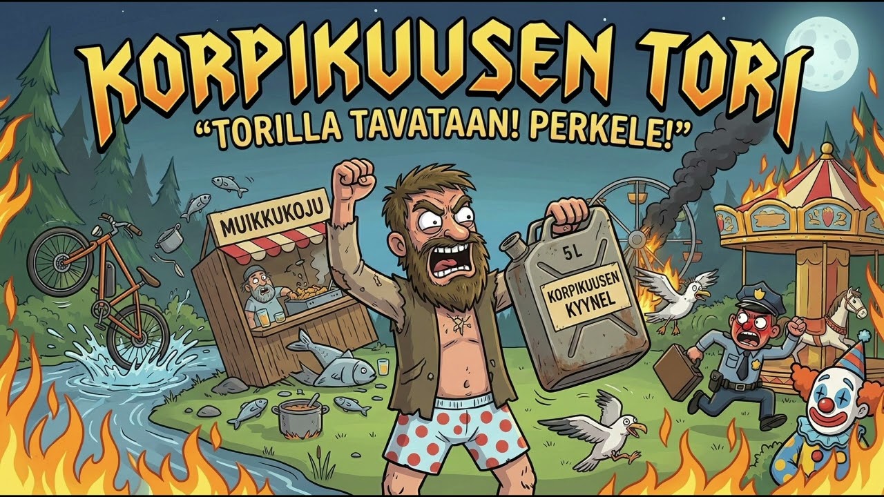 KORPIKUUSEN TORI - TORILLA TAVATAAN, SAATANA | suomalaista kännisekoilua 🐟🚲🔥