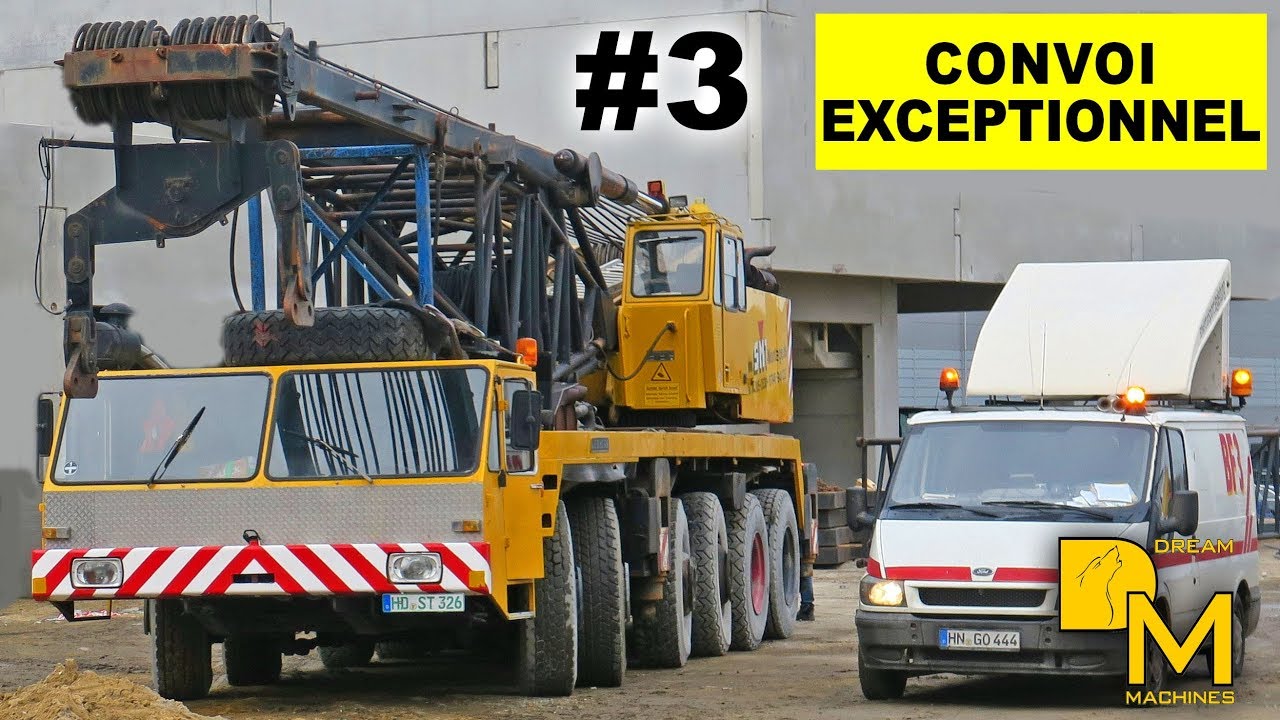 LIEBHERR LG 1130 MOBILKRAN GITTERMASTKRAN OLDTIMER VERLÄSST BAUSTELLE #3 DREAM MACHINES