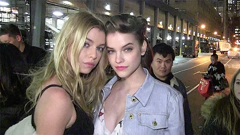 Barbara Palvin and Stella Maxwell leave the Jeremy...