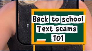 Back to school text scams