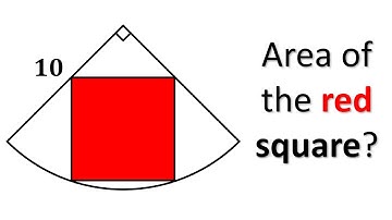 Calculate the Area of This Inscribed Square | 3 Easy Methods