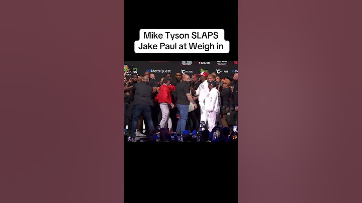 Mike Tyson Just Slapped Jake Paul at the weigh in 👀