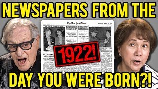 elders react to newspapers from the day they were born?