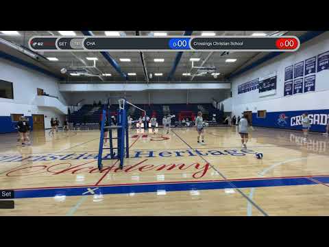 CHA vs Crossings Christian School, 2022-09-20, Day 1, Match 1, 1st Set