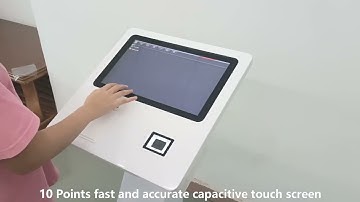 15.6" Printer QR Code Reader Self Service Touch Screen Kiosk