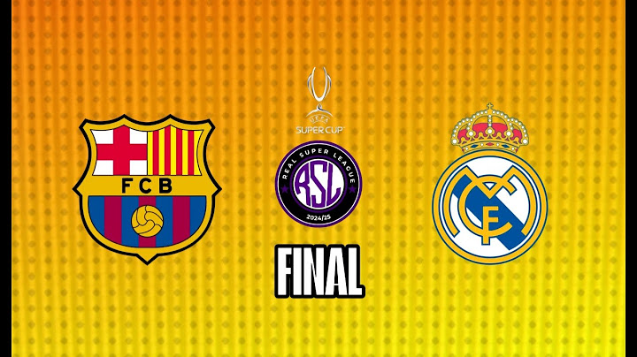 🔴 RSL | FC BARCELONA VS REAL MADRID | FINAL, SUPERCOPA EUROPEA
