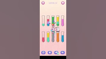 color water sort 3D level 15