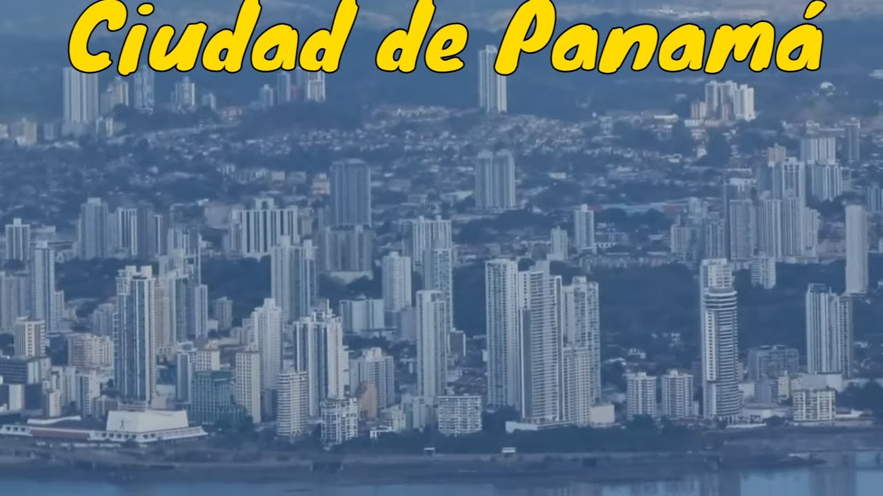 Asi luce la Ciudad y el canal de Panama desde el cielo. Estamos por aterrizar en Panama City