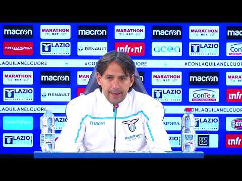 La conferenza stampa di mister Inzaghi alla vigilia di Sassuolo-Lazio