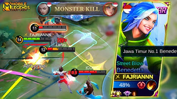 TOP GLOBAL BENEDETTA | BENEDETTA OFFLANE ROTATION | BENEDETTA GAMEPLAY MOBILE LEGENDS