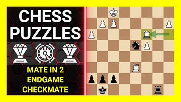 Chess Puzzles to Practice. Themes: Mate in 2, Endgame, Checkmate. Learn Chess