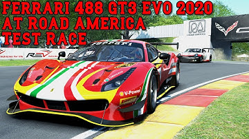 Racing the Ferrari 488 GT3 EVO at Road America - rFactor 2