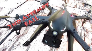 MJX RC Bugs 3 Drone 2nd Flight ~ FAIL AGAIN! ~ Not for beginners