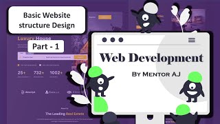 Basic Website Structure Design | Part -1 | Lesson - 3 | Web development | Sinhala