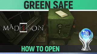 MADiSON - How to open the Green Safe in Grandpa's Office 🏆
