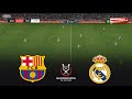 Barcelona Vs Real Madrid Final Supercopa De Espana 2026 Pes 21 Gameplay