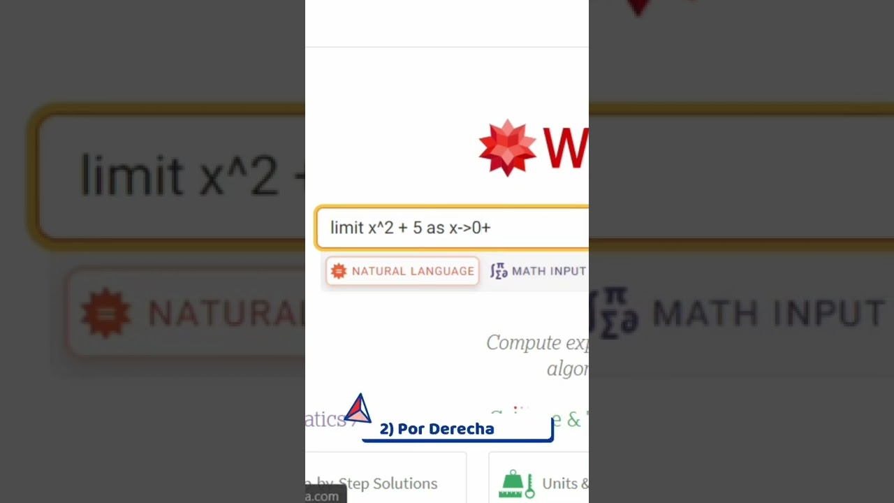 Como calcular limites con Wolfram Alpha? - YouTube