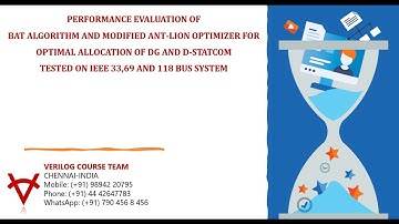 BAT ALGORITHM AND MODIFIED ANT-LION OPTIMIZER FOR OPTIMAL ALLOCATION OF DG AND D-STATCOM